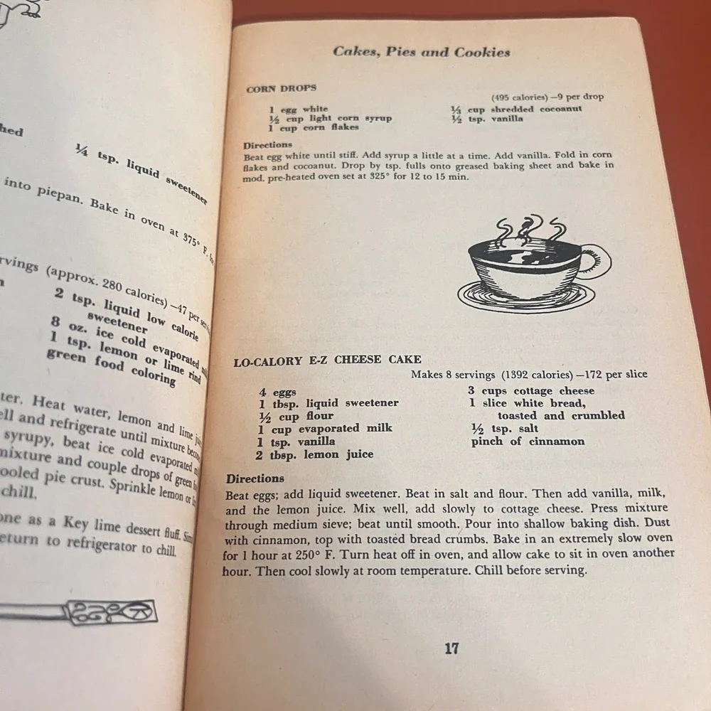 Vintage 1973 Simple Diet Desserts Cookbook Basic Health Publications 1956 Retro